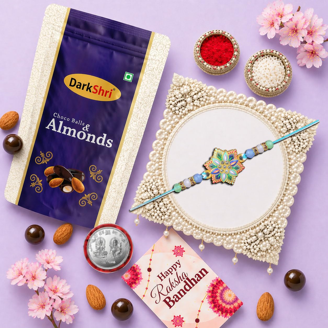 Rakhi With Chocolate Gift, Rakhi For Brother, RakhiGift, RakhiGiftForBrother, RakhiSet Of 1 A646-image-40
