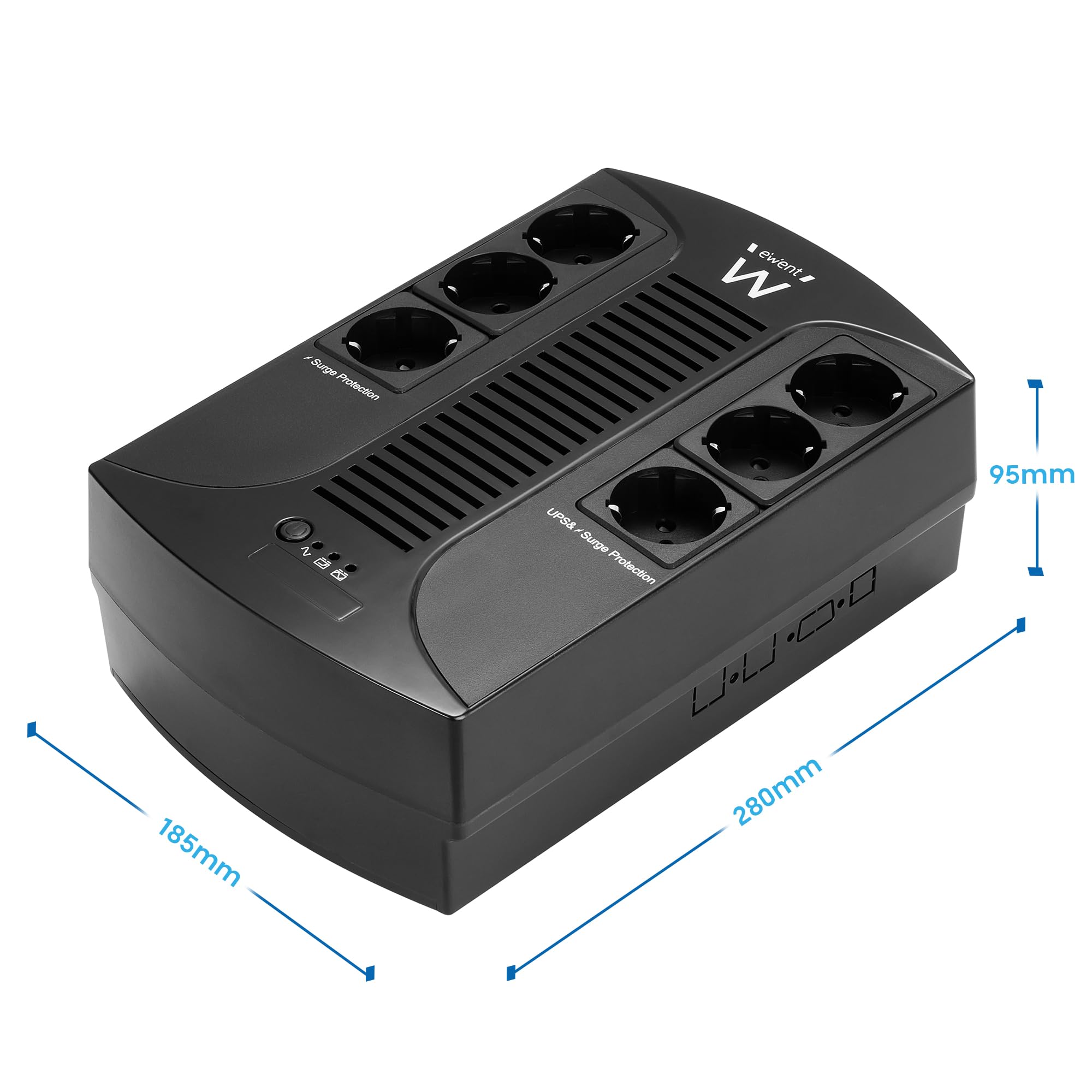 Ewent EW3945 gruppo di continuità (UPS) 600 VA 1 presa(e) AC A linea interattiva
