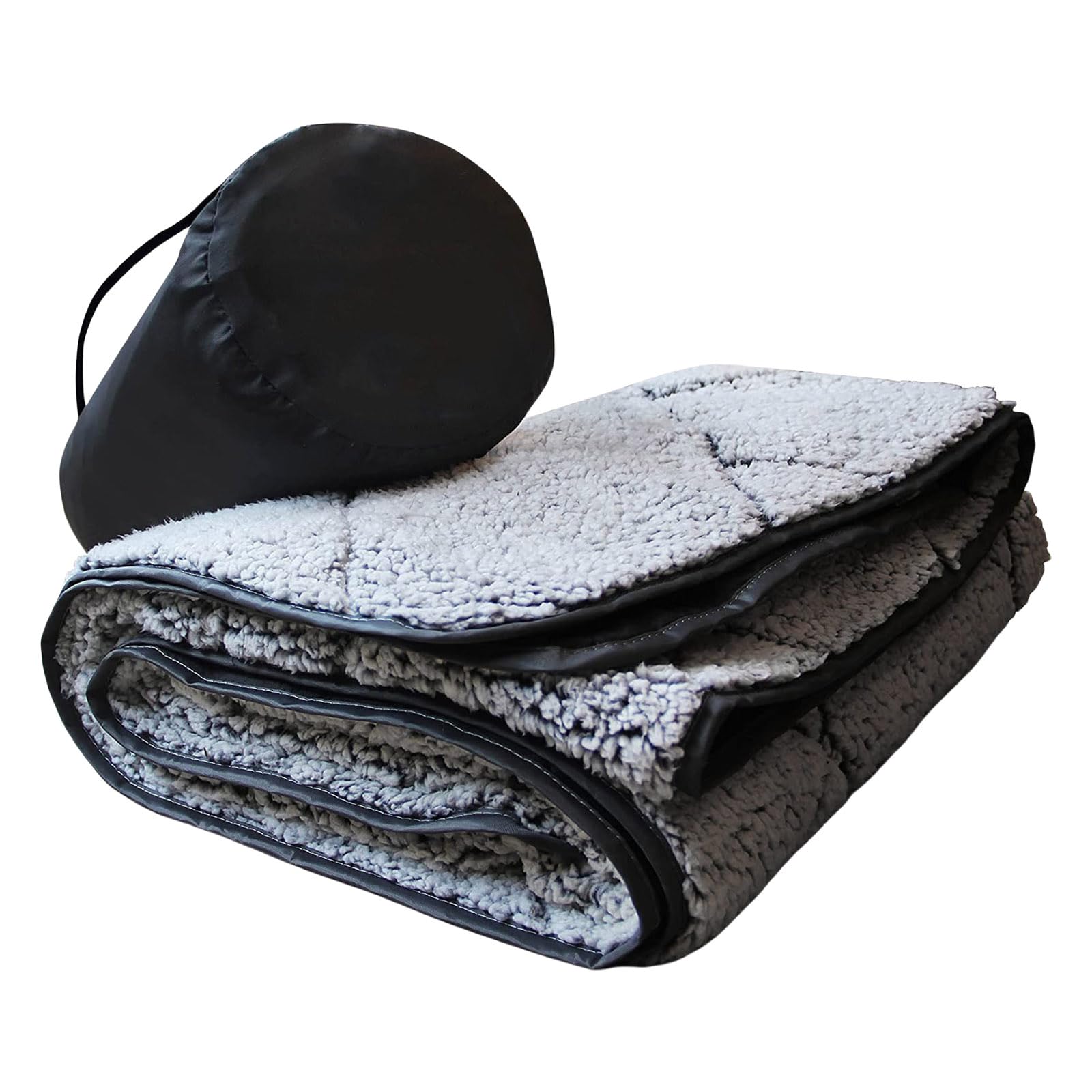 Hsioluted Waterproofs Outdoor Blanket with Fleece Lining Soft Moistureproof Folding Mat Portable Fleece Camping Blanket Easy Use Soft Moistureproof Folding Mat for Outdoor Camping Picnics
