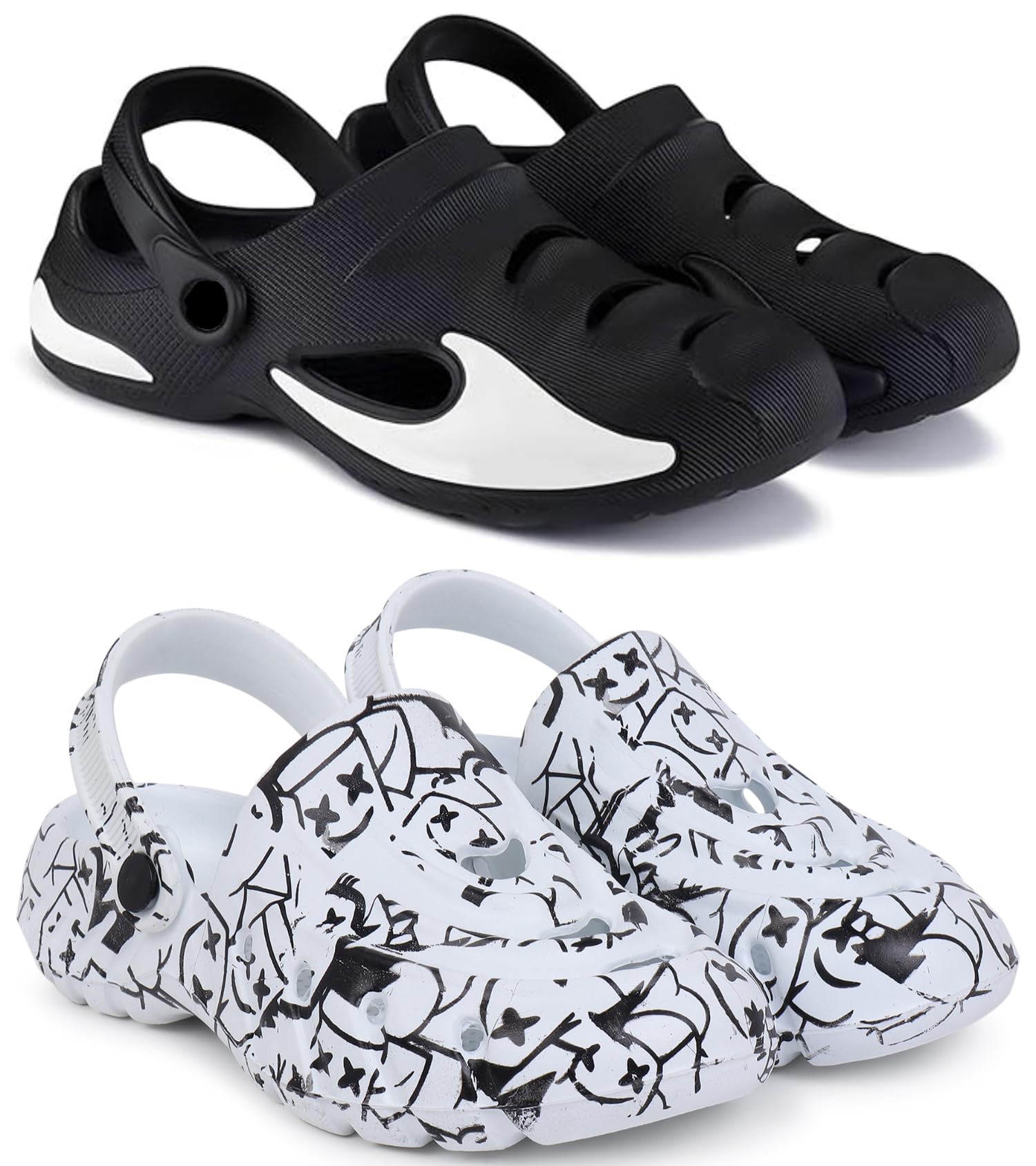 pampy angel Combo Pack of 2 Slipper/Flip Flops/Slides/Clogs/Sandals for Men (Clog-700 Vs Cl-AllSmarty)-picture-13