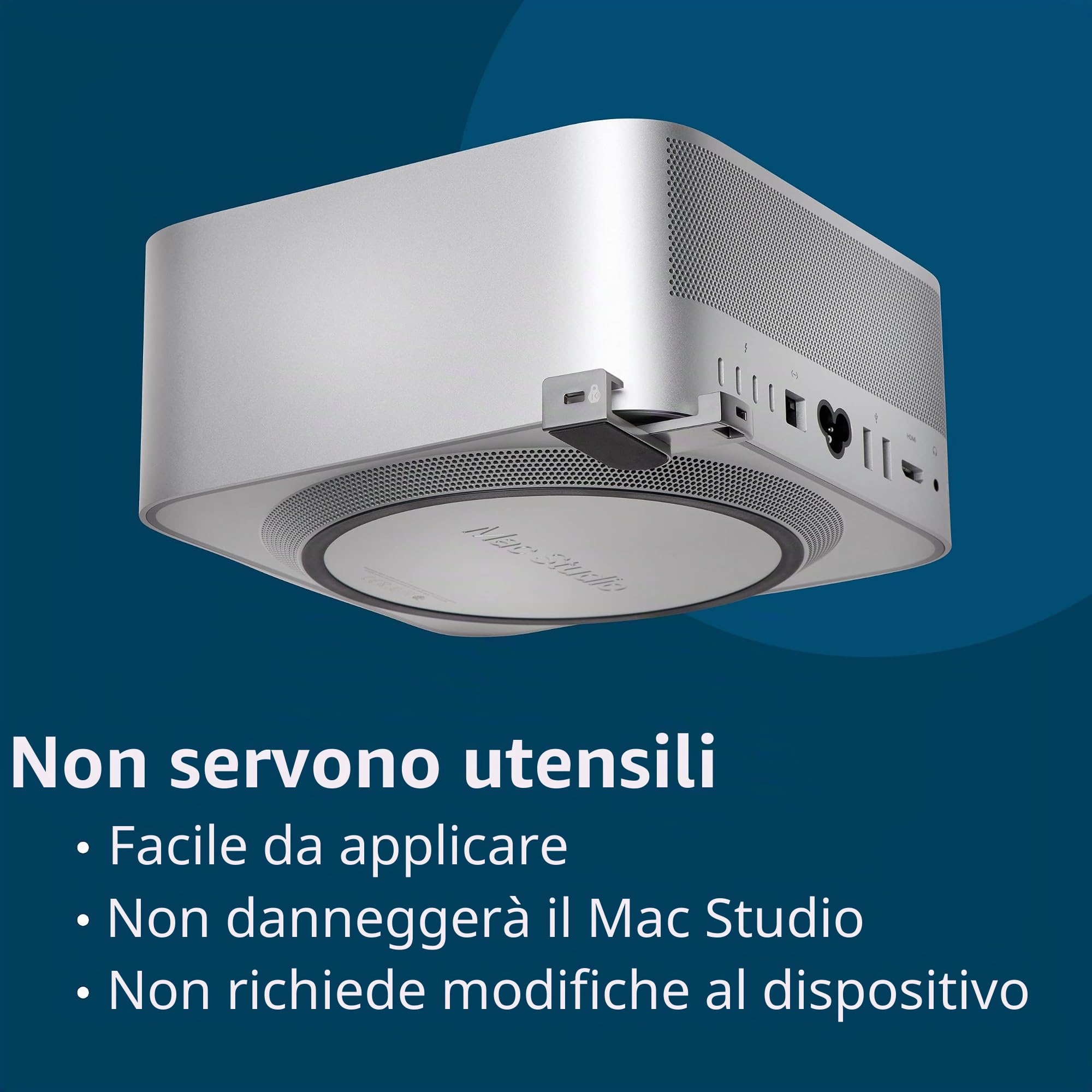 Kensington Blocco progettato per adattatore di blocco Mac Studio Supporto per Mac Studio (K65101WW)
