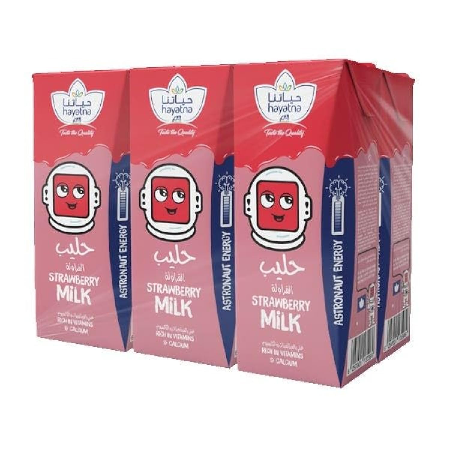 Strawberry UHT Milk 180 ml, 6-Pack