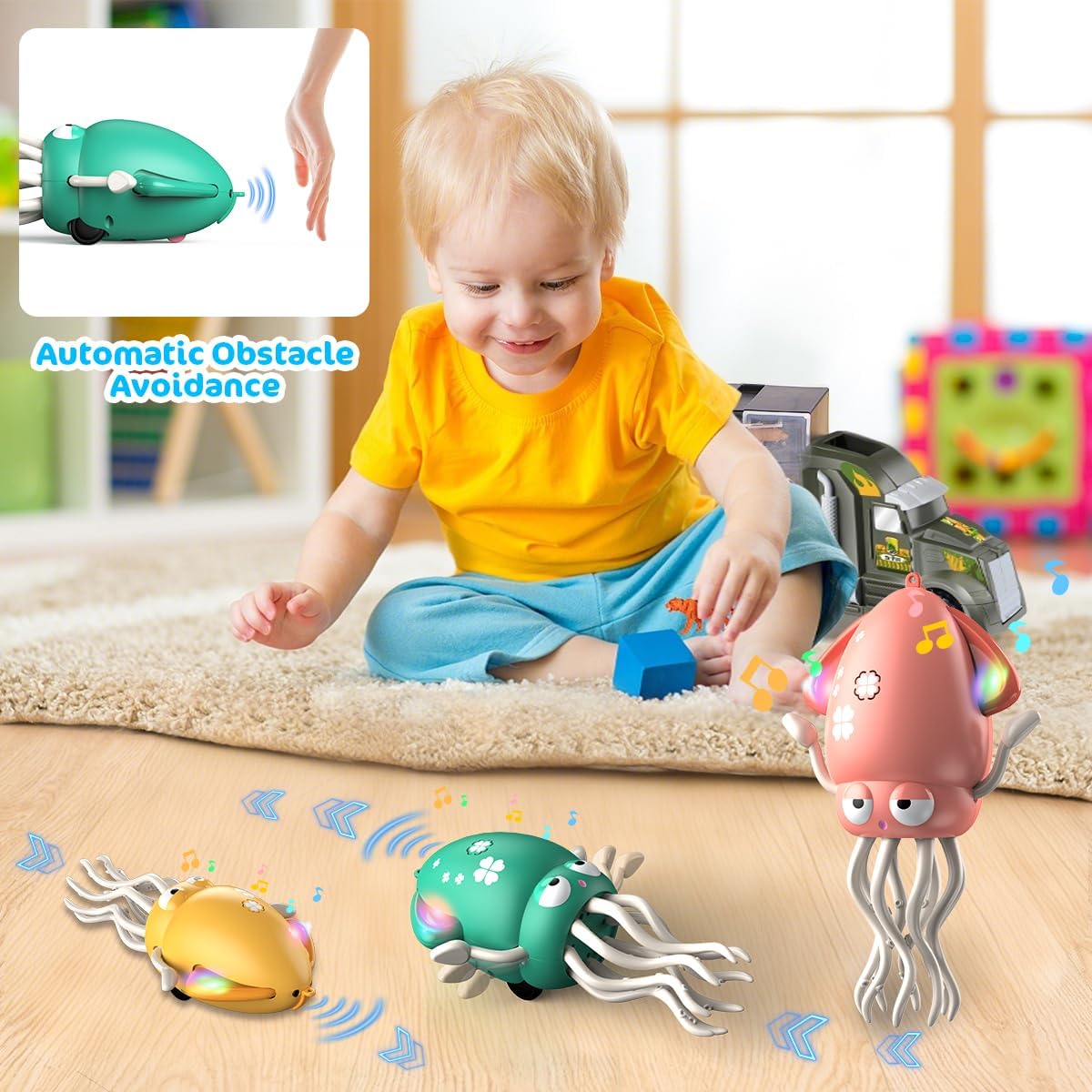Magic Dancing Octopus Toy Smart Obstacle-Dodging Kuwait Ubuy