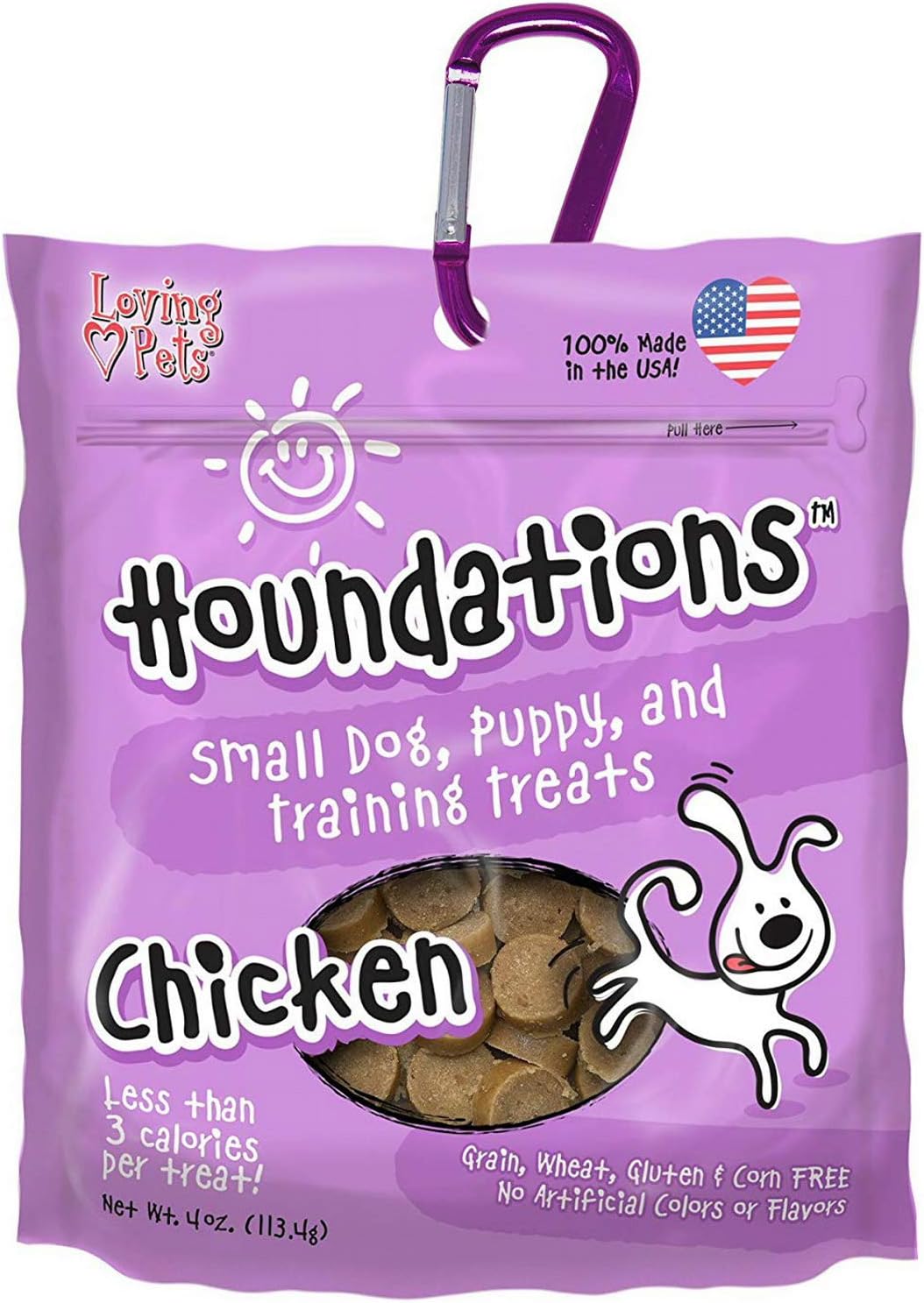 Loving Pets Houndations Dog Training Treats Chicken 24oz (6 x 4oz)