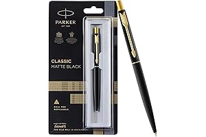 Classic Matte Black and Gold Trim Jotting Tool