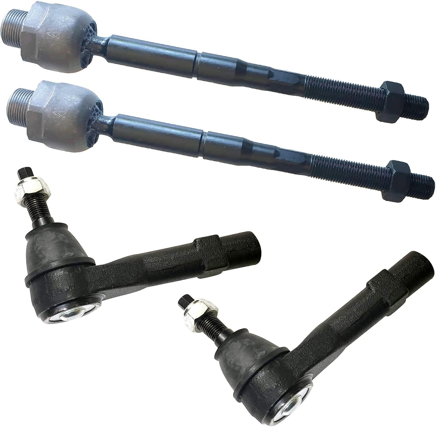 Front Upper Control Arm + Tie Rods + Sway Bar + Lower Ball Joint FITS for Dodge Dakota 2005-10, for Mitsubishin Raider 2006-09, K620006 ES3571 EV800099 K750263 K80605 Front Suspension Kit- 10pc Set