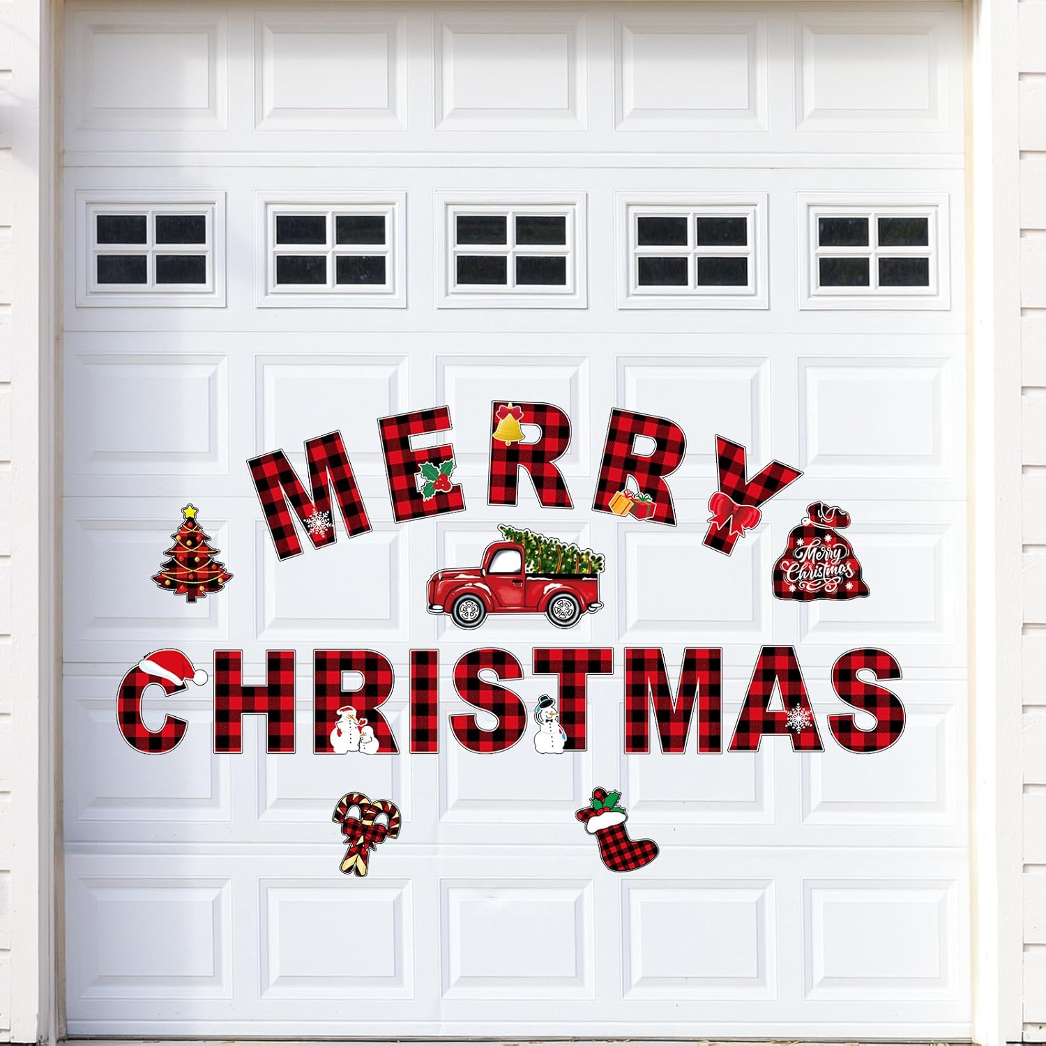 Large Christmas Garage Door Decorations Pcs Christmas