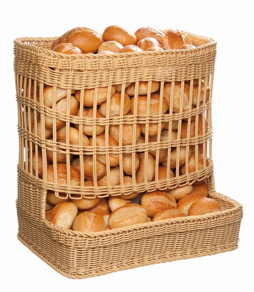 APS 50510 PROFI-LINE Spender-Korb für Brötchen, Polypropylen, Beige, 60 ...