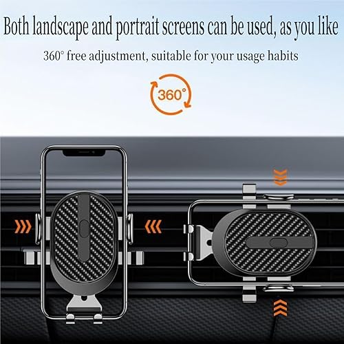 Miniatura 8 de Soporte de teléfono de automóvil con rotación de 360 grados, para salpicadero, parabrisas, ventilación, camión, para Samsung y iPhone, todos los