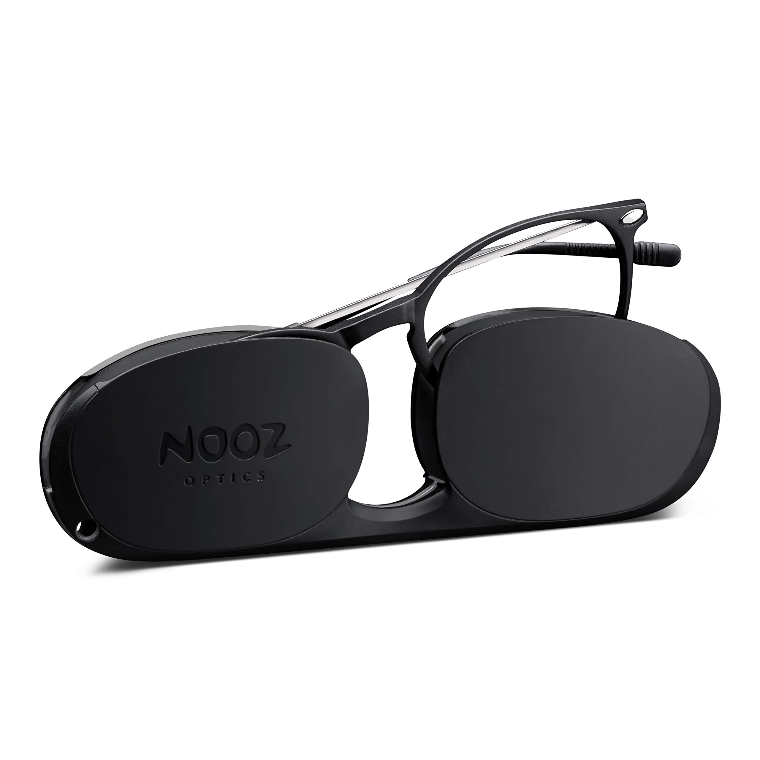 Nooz Gafas de Lectura - Color Negro Corrección +2.00 - Forma Ovalada - Para Hombres y Mujeres - Modelo Alba Colección Essential