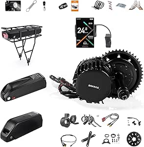 Bafang BBS01B 48V 250W E-Bike Umbausatz - Mittelmotor Kit Mit Display - CAN Version
