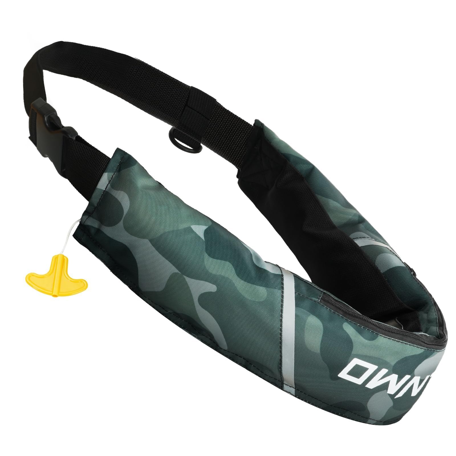 Owntop Manual Inflatable Belt Pack, Adults Swim Jacket with Blowpipe &amp; Whistle, 24g CO2 Cylinder Included, Low Profile for Kayaking, Fishing, Paddle Sports