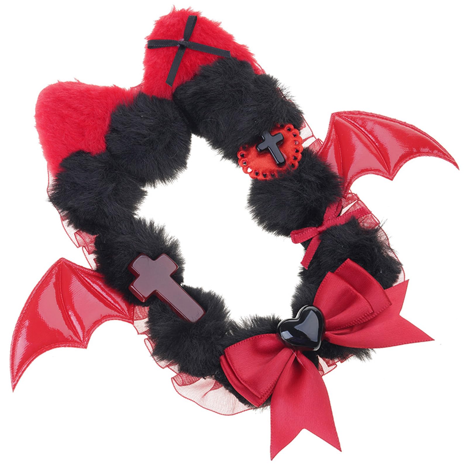 Rbrmhm As The Pic Show Bat Wing Photocard Case With Beads Chain Devil Bat Wing Photo Card Display Holder Photocard Holder Keychain Bag Pendant