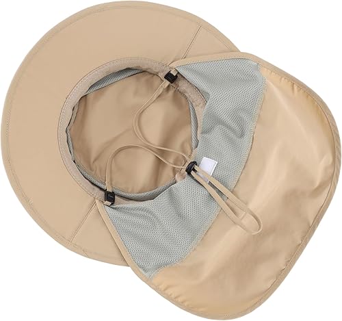 Miniatura 4 de Home Prefer Sombrero de sol para niños al aire libre UPF50+ Sombrero de pesca de ala ancha con solapa para el cuello