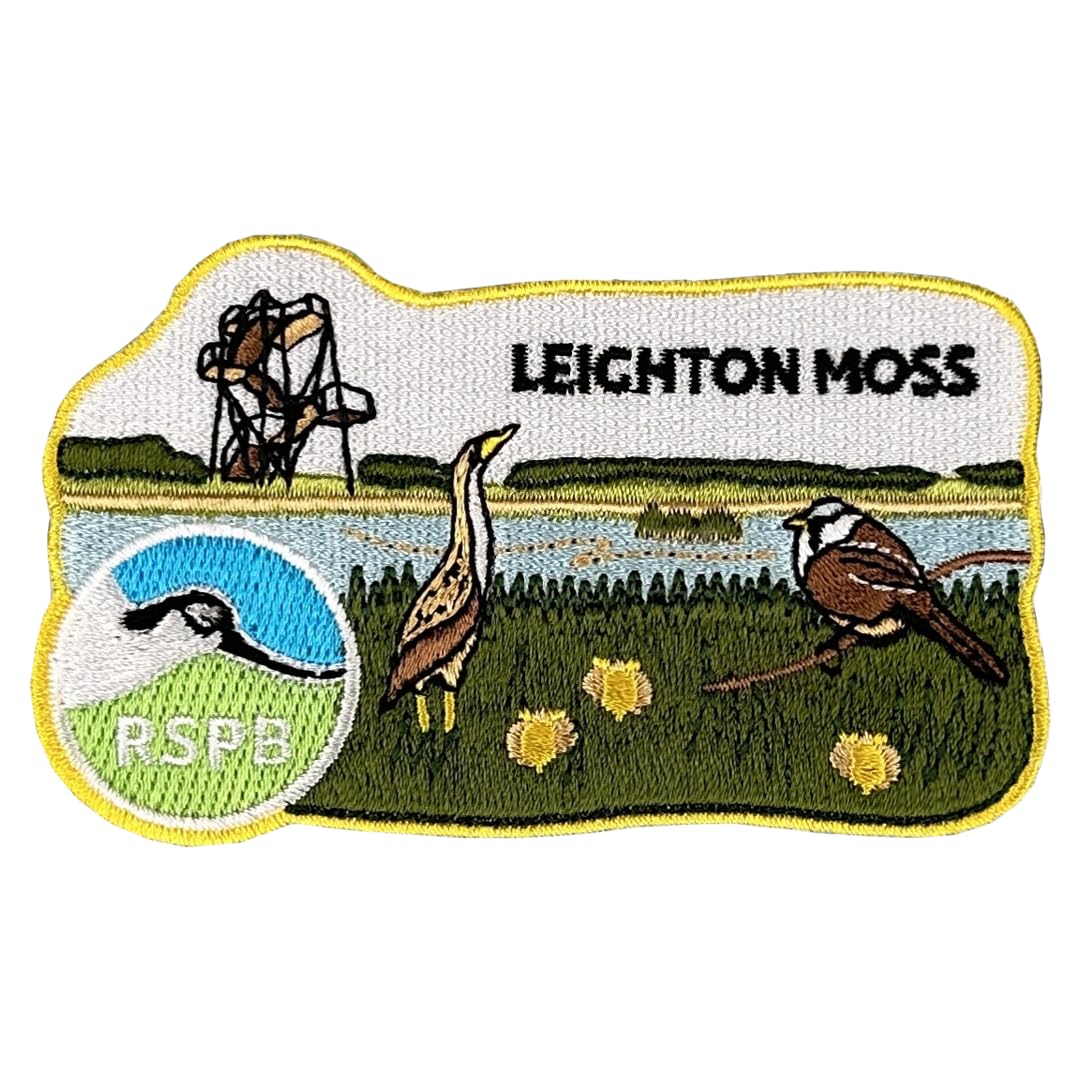 Pawprint Family | Leighton Moss Nature Reserve Sew on Patch | Official Merchandise Supporting The RSPB
