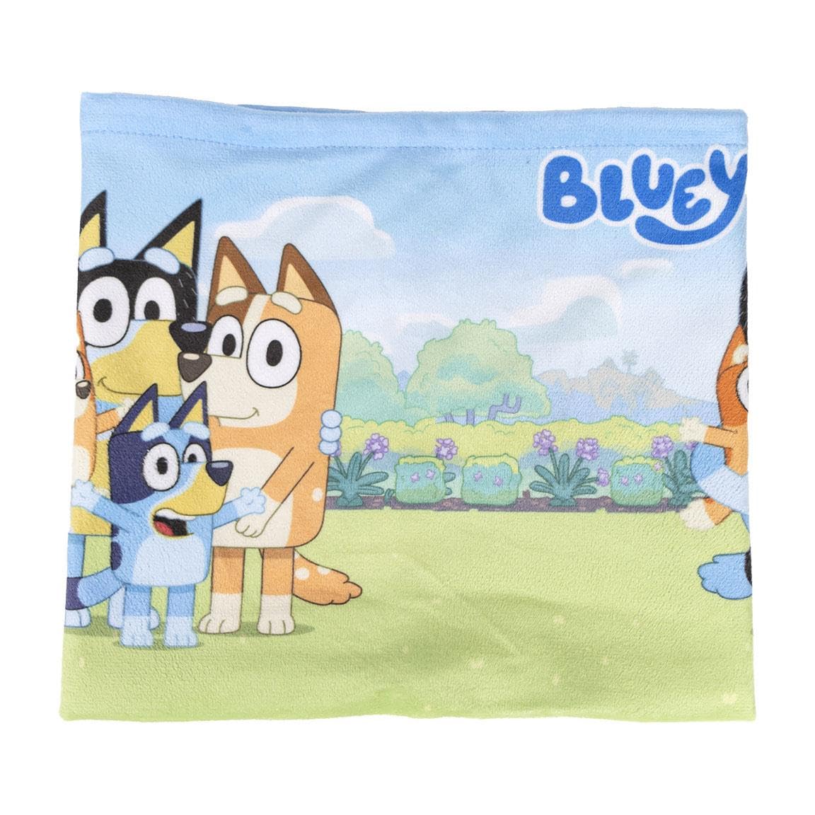 CERDÁ LIFE'S LITTLE MOMENTS CERDA LIFE´S LITTLE MOMENTS Braga Cuello de Bluey para Niños - Color Azul - Talla Única - Elaborada en 100% Poliéster - Diseño Estampado con Bluey y su Familia - Producto Original Diseñado en España