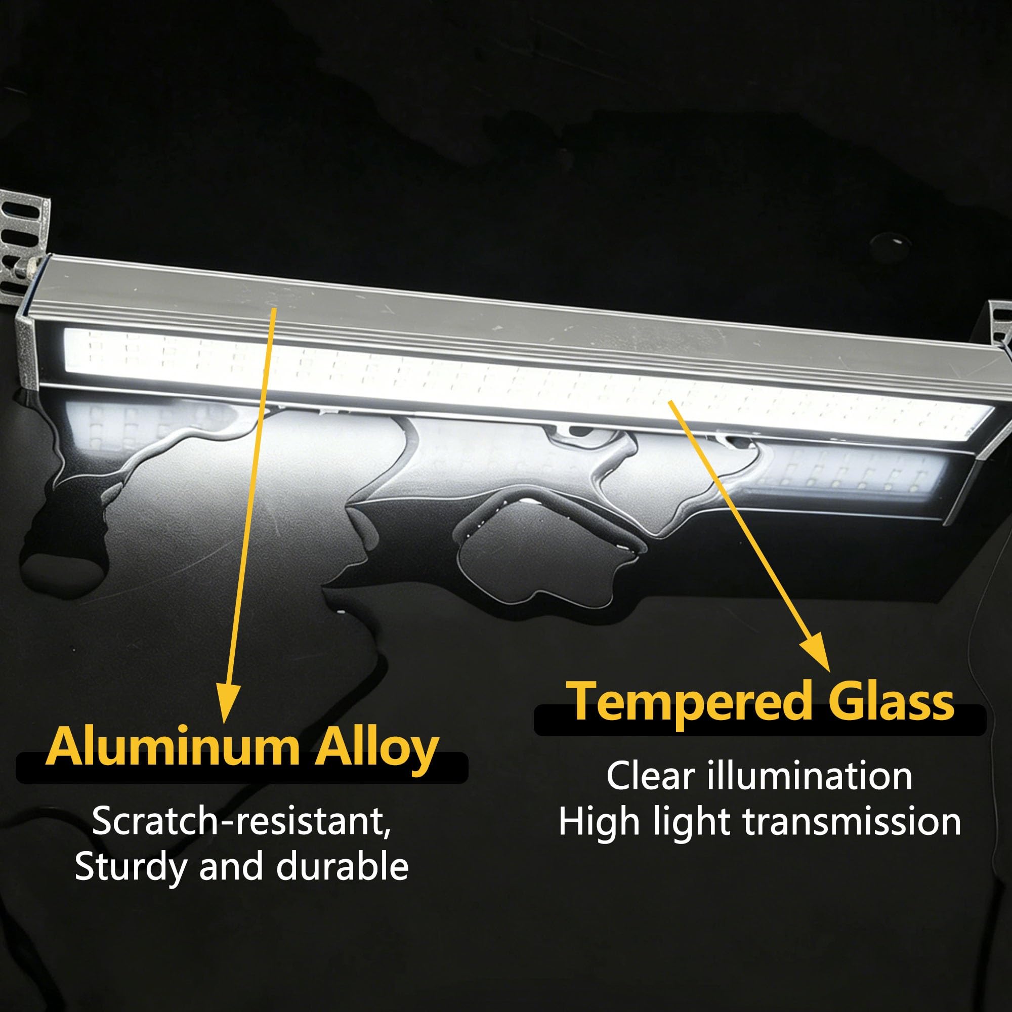 Oświetlenie LED do Maszyn 110–220V, Przemysłowe Oświetlenie Maszyn CNC, Stop Aluminium, do Maszyn do Szycia, Tokarek I Stołów Warsztatowych(1242mm/48.9in)