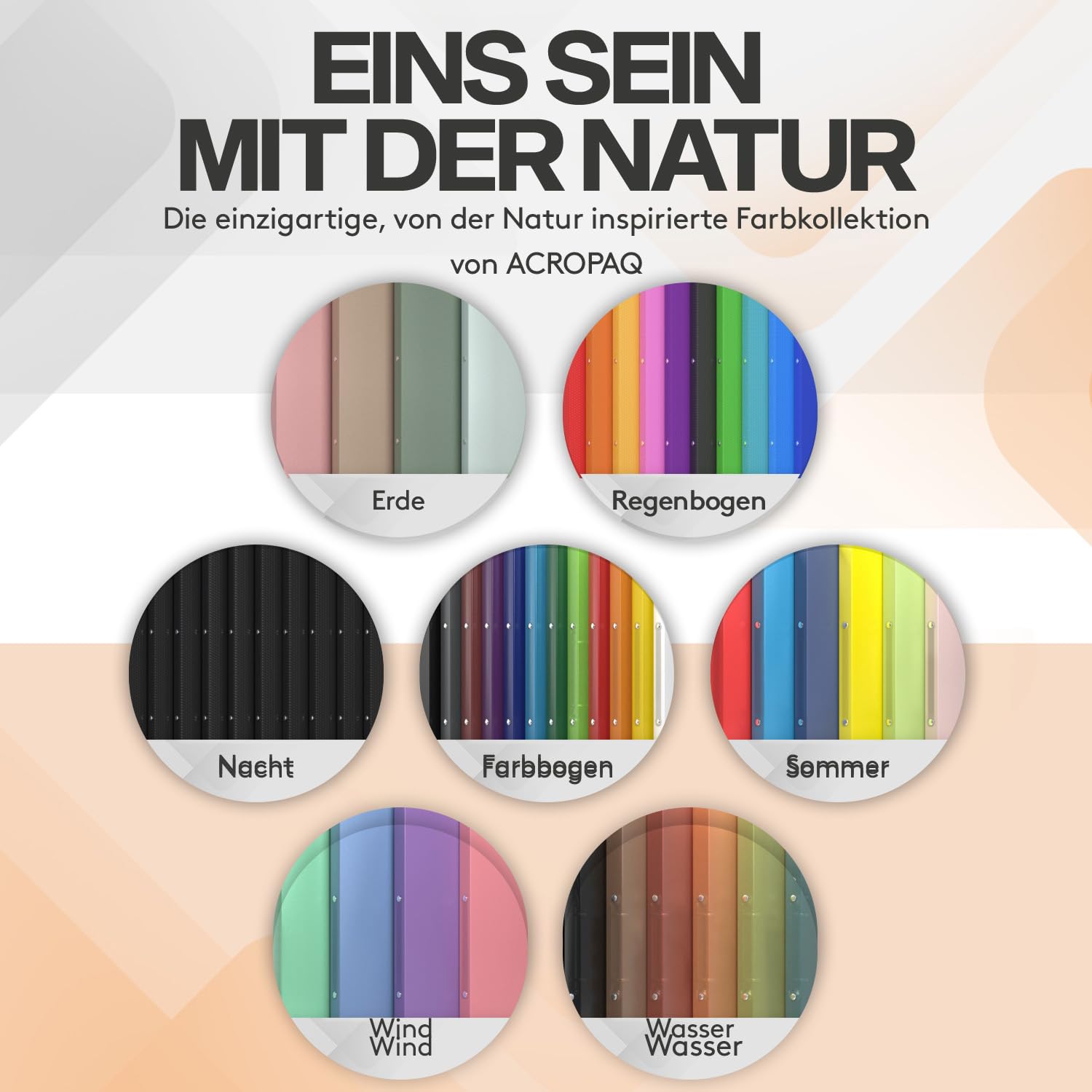 ACROPAQ - 12 x Ringbuch A4 | 4 Ringen | Mit Rückenetiketten, Rückenbreite 2,5 cm, Erde, Natur Farbkollektion - Ringhefter, Ringordner, Ordner A4 Schmal, Ringmappe A4, Schulordner