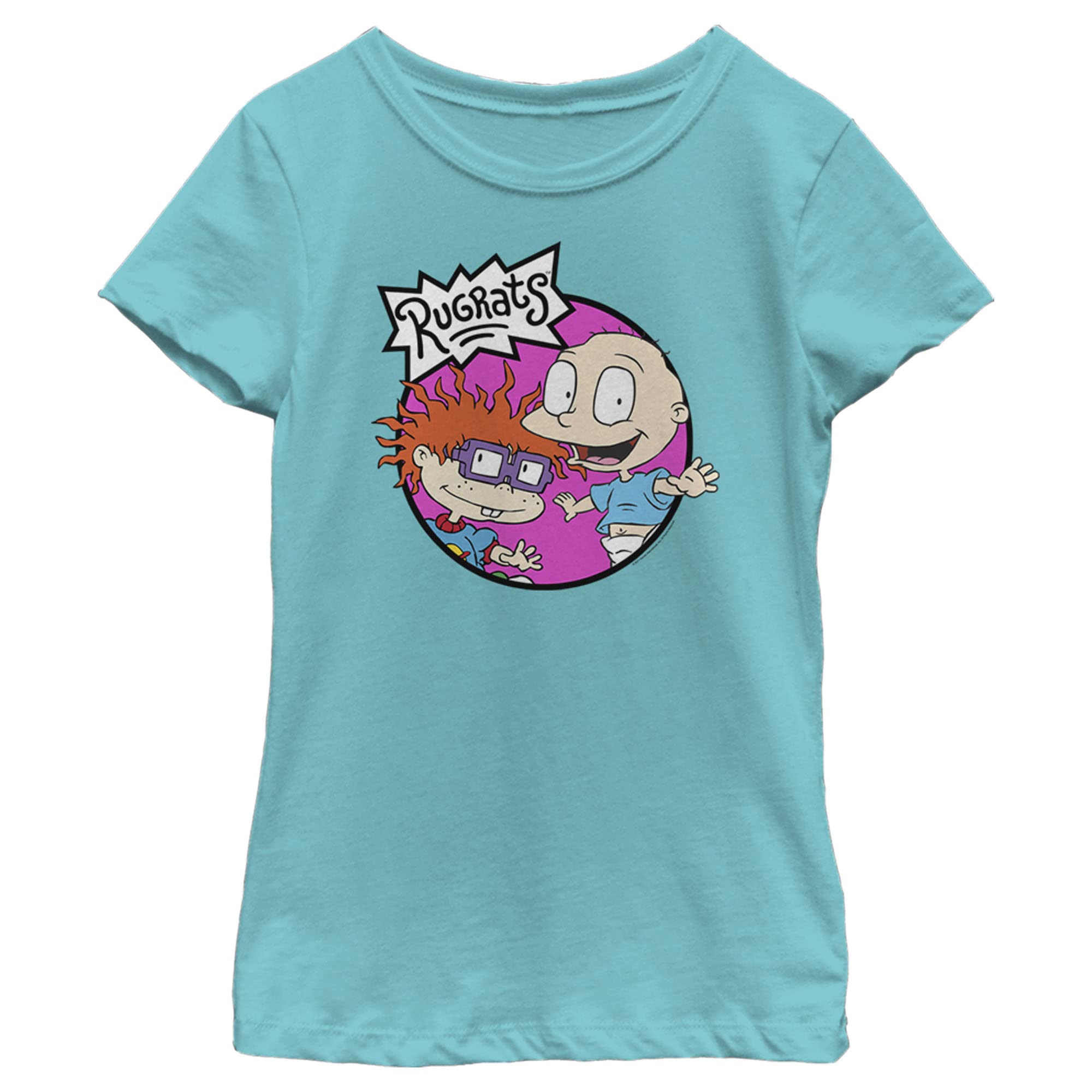Nickelodeon Little, Big Rugrats Girls Short Sleeve tee Shirt