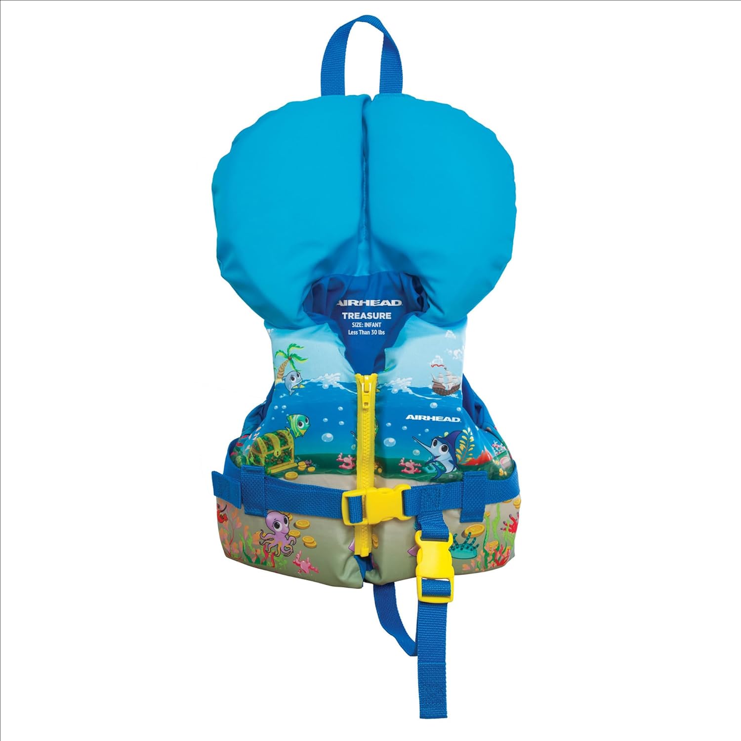 Airhead Treasure Infant and Child Life Vest, USCG Approved Infant 0-30lbs, Child 33-55lbs