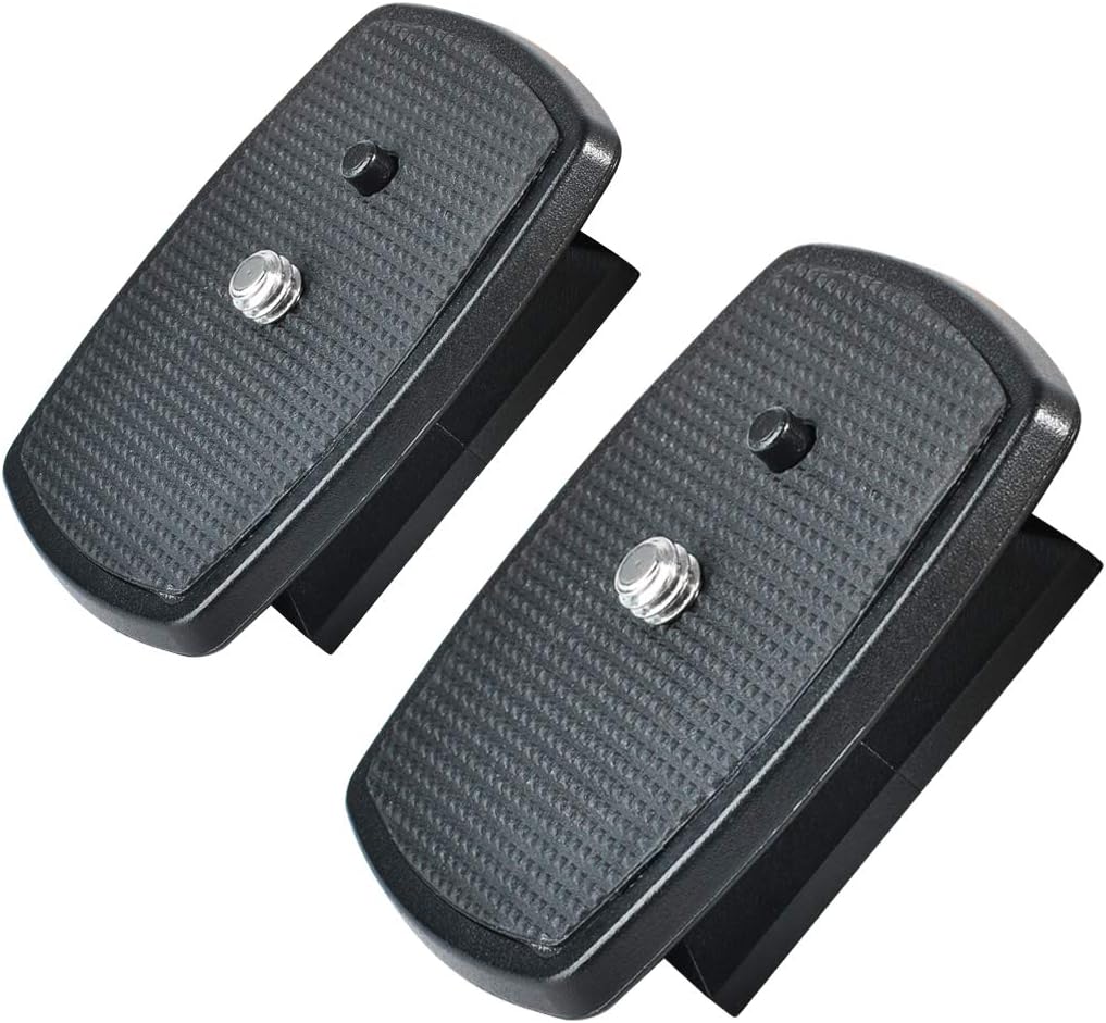 RuittosQuick Release Plate, 2Packs QR Plate Replacement for Yunteng 590 Velcon EX-638 Somita Sony VCT Combo Weifeng 43mm (1.69") x 43mm (1.69")
