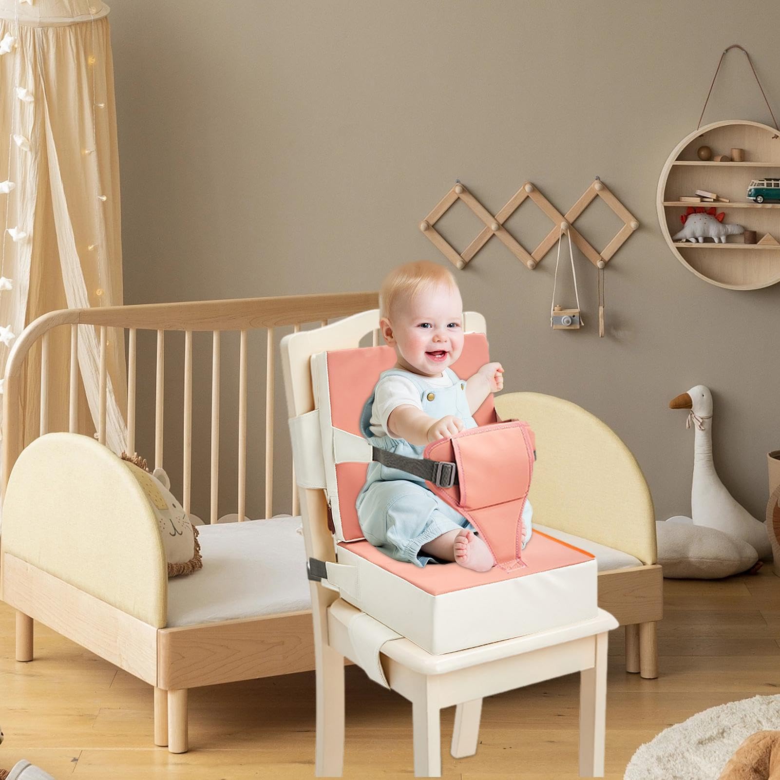 Asiento elevador para niños pequeños, mesa de comedor, asiento elevador