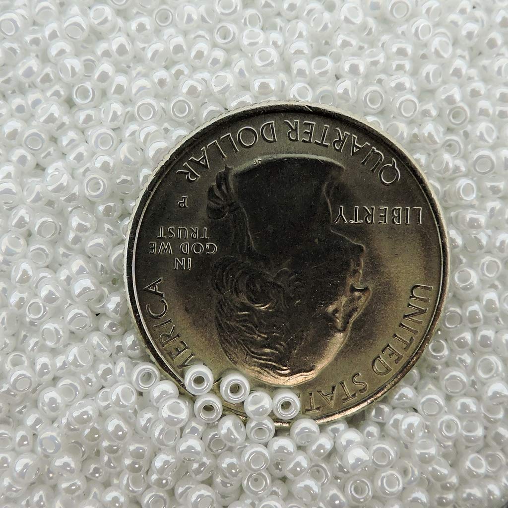 Miyuki Rocaille Rocaille Rocailles-Perlen, Größe 11/0, 24 g, 12,7 cm, Weiß (11-420)