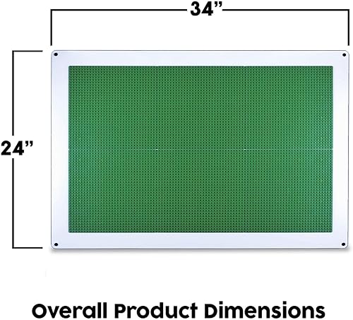 Miniatura 10 de Creative QT Ladrillo de construcción grande, gris, panel de pared de actividades de 24 x 34 pulgadas para niños y niños pequeños, muebles Makerspace
