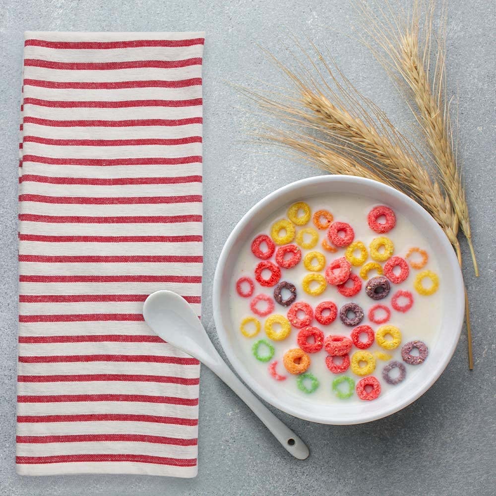 Trade Fountain Paños de cocina, paquete de 5 paños de cocina para accesorios de cocina, paños de cocina de 50 x 70 cm, paño de cocina extra absorbente, 100% algodón puro (rojo)