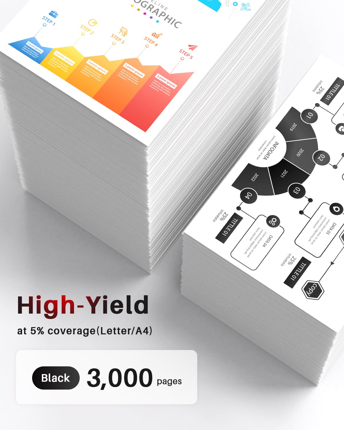 Halloya TN3600 TN-3600 Toner Compatibili per Brother TN3600 TN3600XL per HLL5210DN, HLL5210DW, HLL6210DW, DCPL5510DW, MFCL5710DN, MFCL5710DW, MFCL6710DW Stampanti (1 Nero)