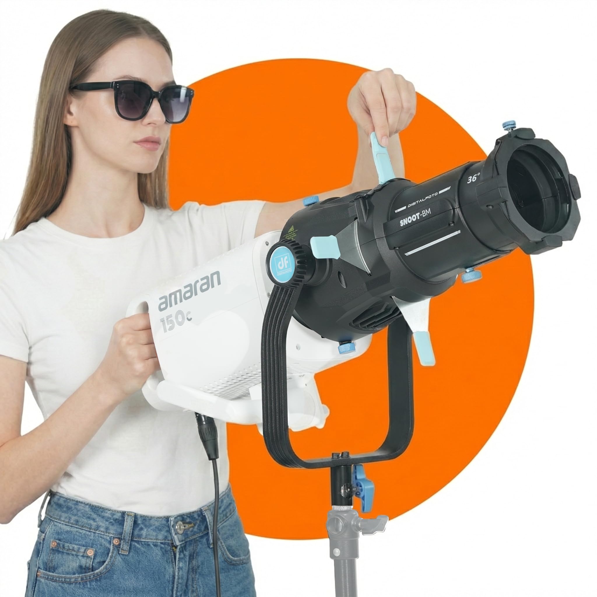 Snoot Gobos Bowens créez des ambiances cinéma sur Amaran 150c - 8