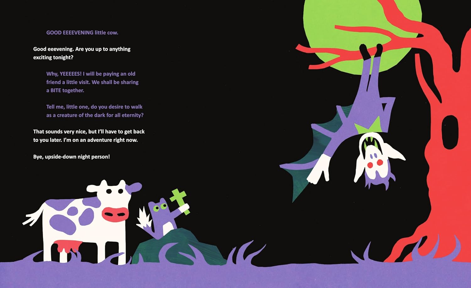 The Cow in the Dark at Night: An Silly, Out-of-This-World Picture Book for Kids (Ages 4-8)