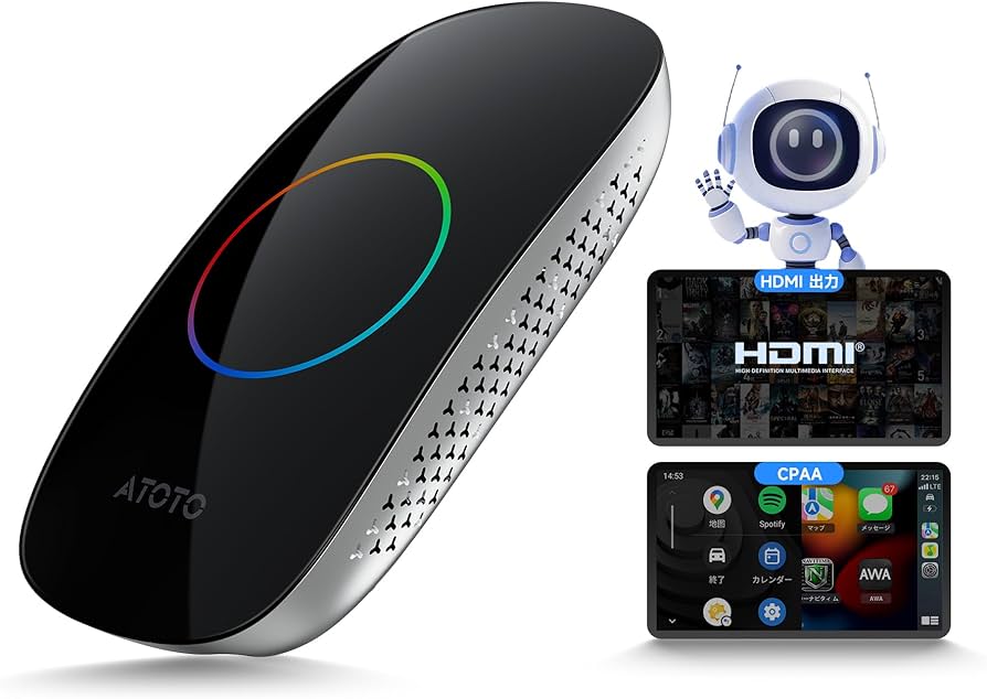 Amazon.co.jp: ATOTOOUT「AI Box」CarPlay & Android Auto かんたん