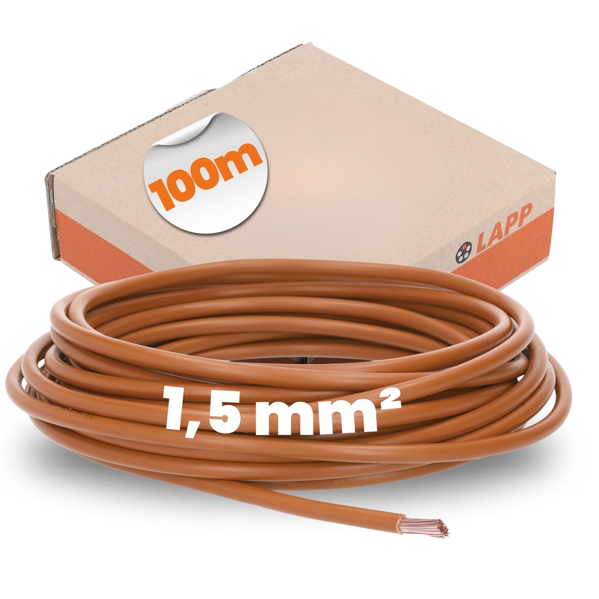 Lapp 100 m H07V-K 1,5 mm² Marrone - Cavo unipolare flessibile