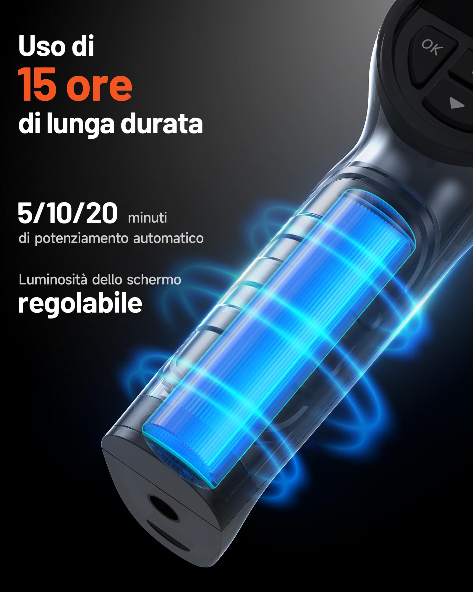 TOPDON Termocamera TC004 Mini, risoluzione IR 240x240, durata della batteria 15 ore, da -20°C a 450°C, 25 Hz, termocamera portatile per manutenzione domestica, ispezione perdite, ispezione HVAC