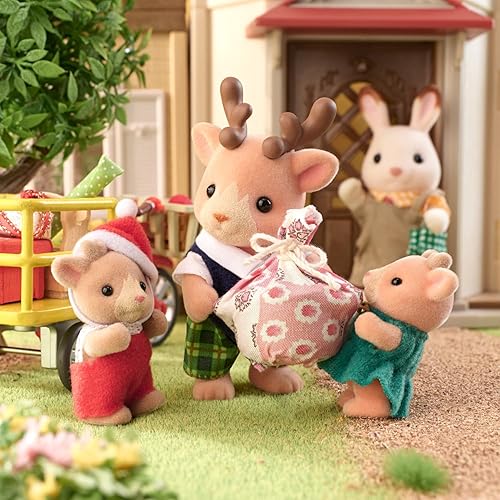 Miniatura 5 de Calico Critters Reindeer Family juego de 4 figuras de muñeca coleccionables