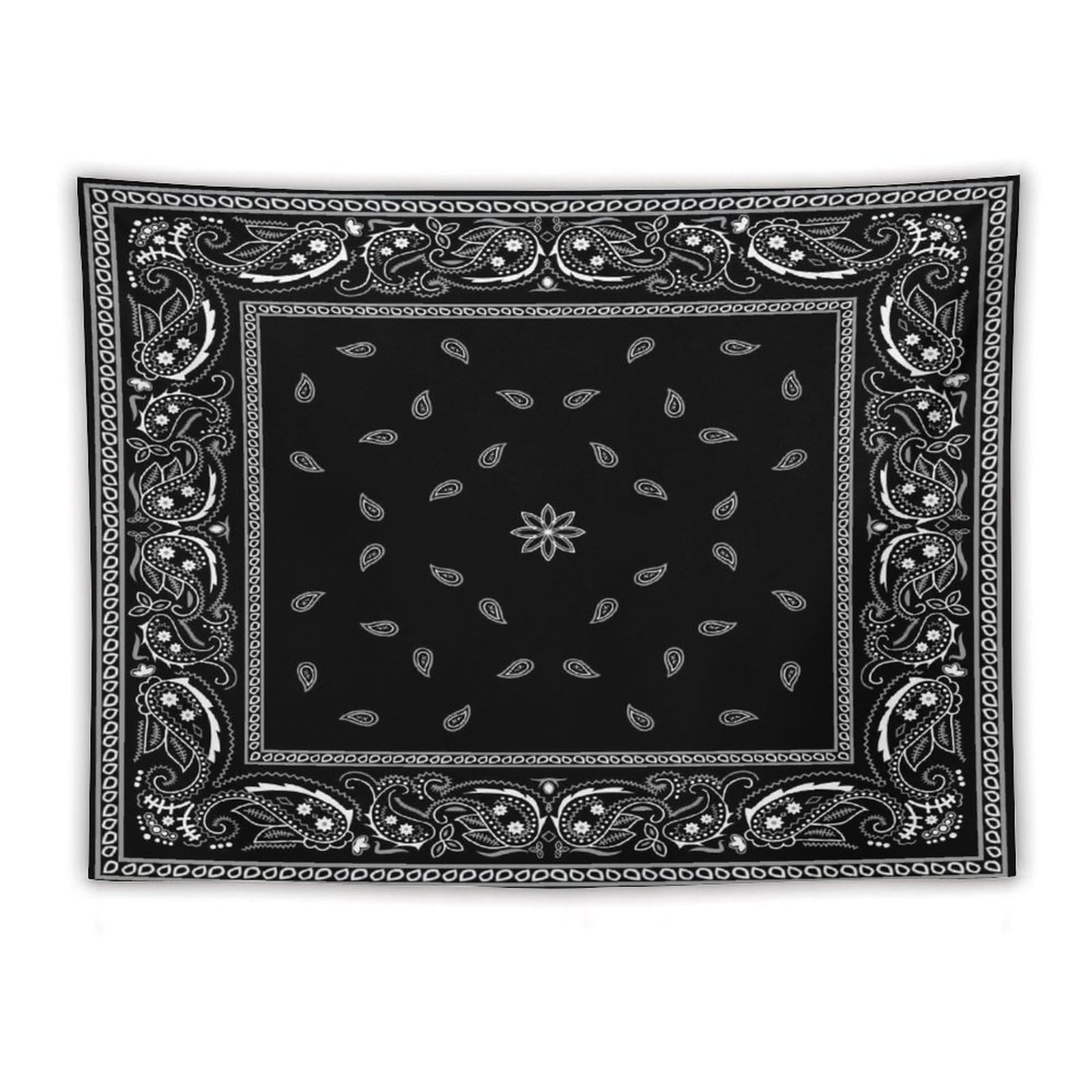 Amazon.com: ZhiRain Bandana Tapestry Wall Hanging White Floral