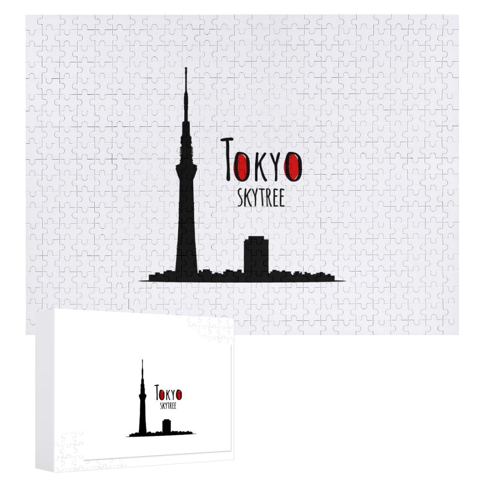ジクソーパズル完成品メモリーオブ東京スカイツリー 76x50cm