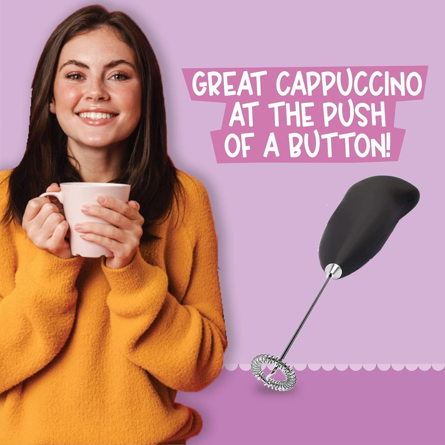 Mini Handheld Milk Frother - Barista Foam at Home -6