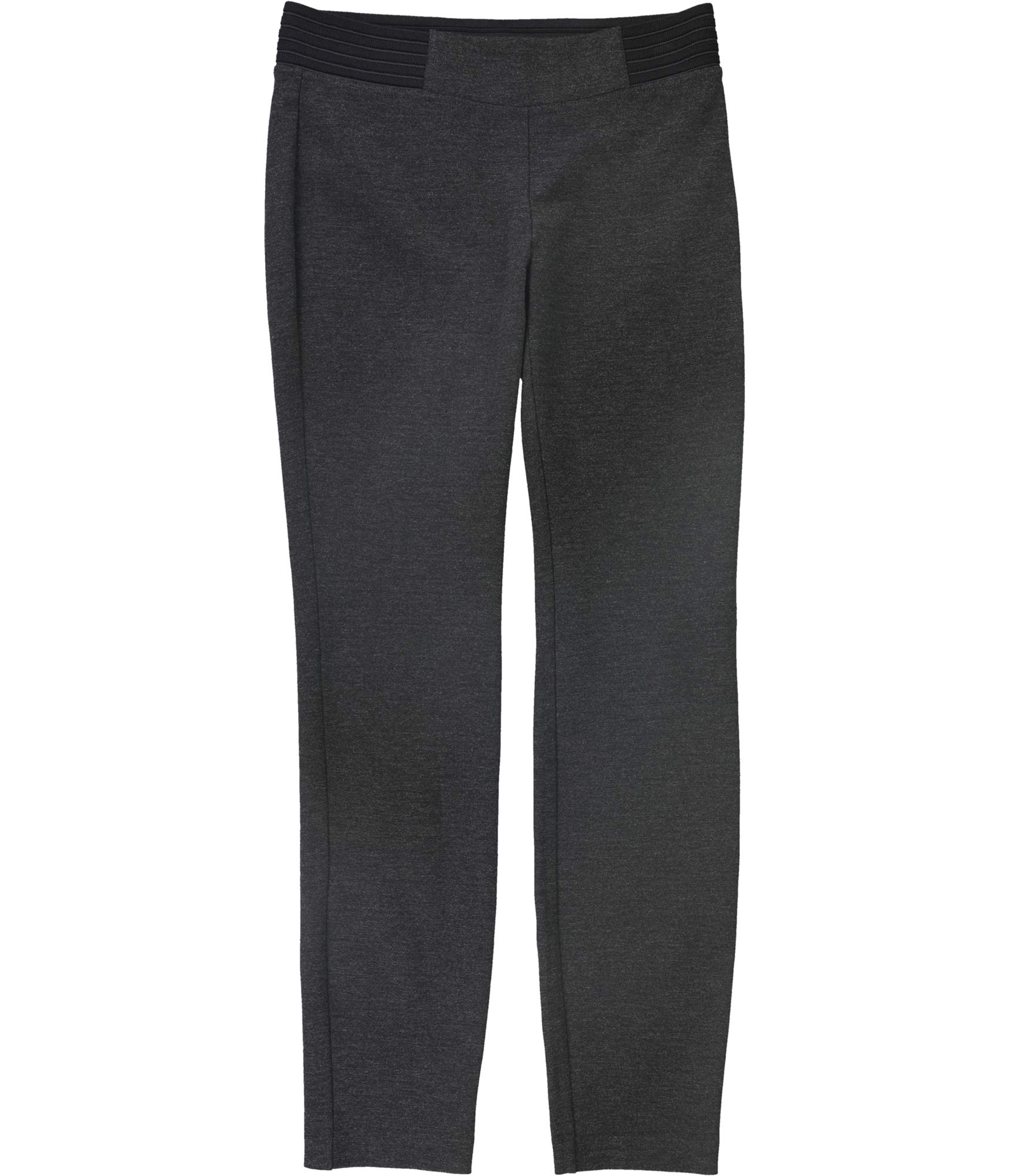 Alfani Womens Contrast-Waist Skinny Casual Trouser Pants Grey 4