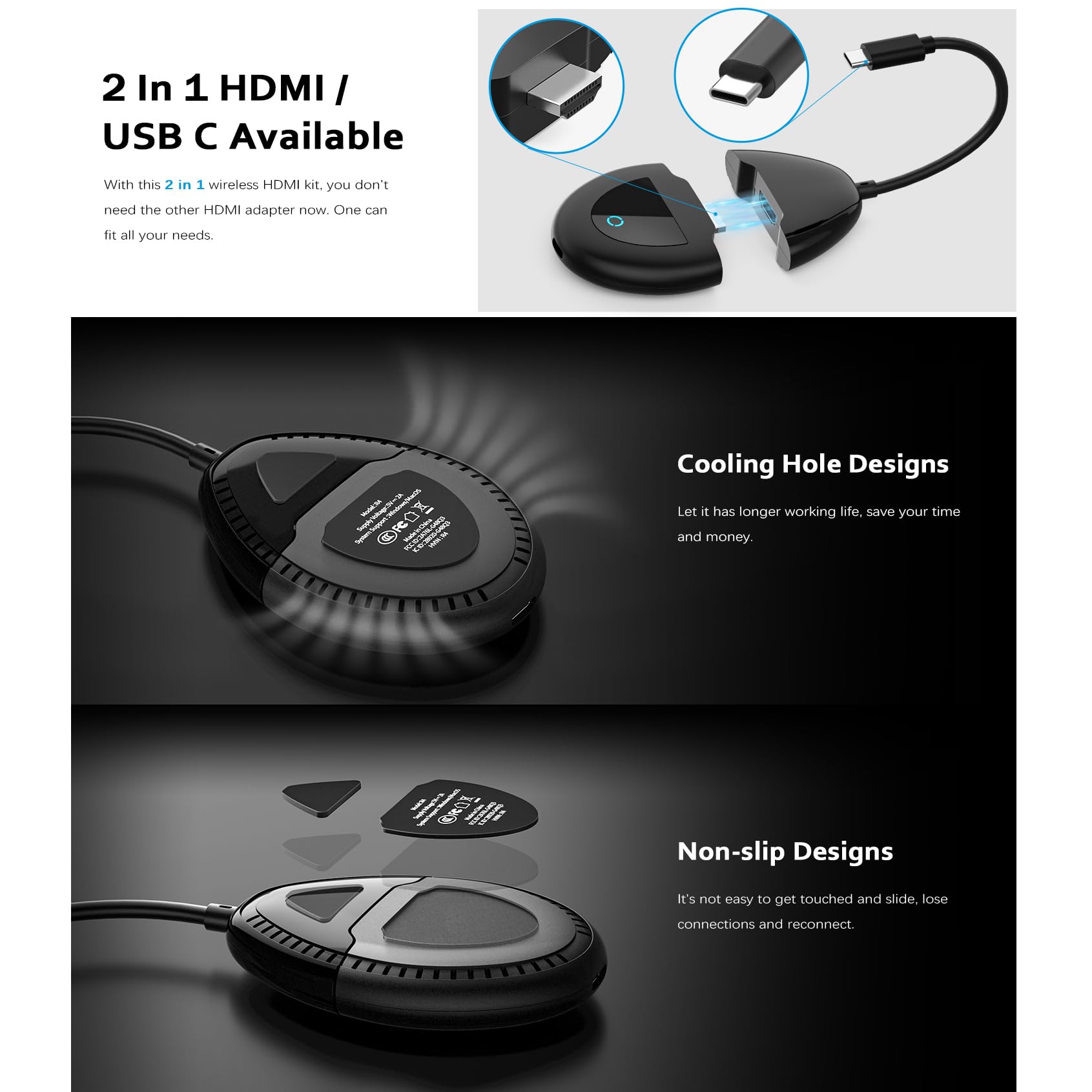 Amazon.com: AIMIBO HDMI Wireless Transmitter with USB C & HDMI Amazon.com: AIMIBO HDMI Wireless Transmitter with USB C & HDMI