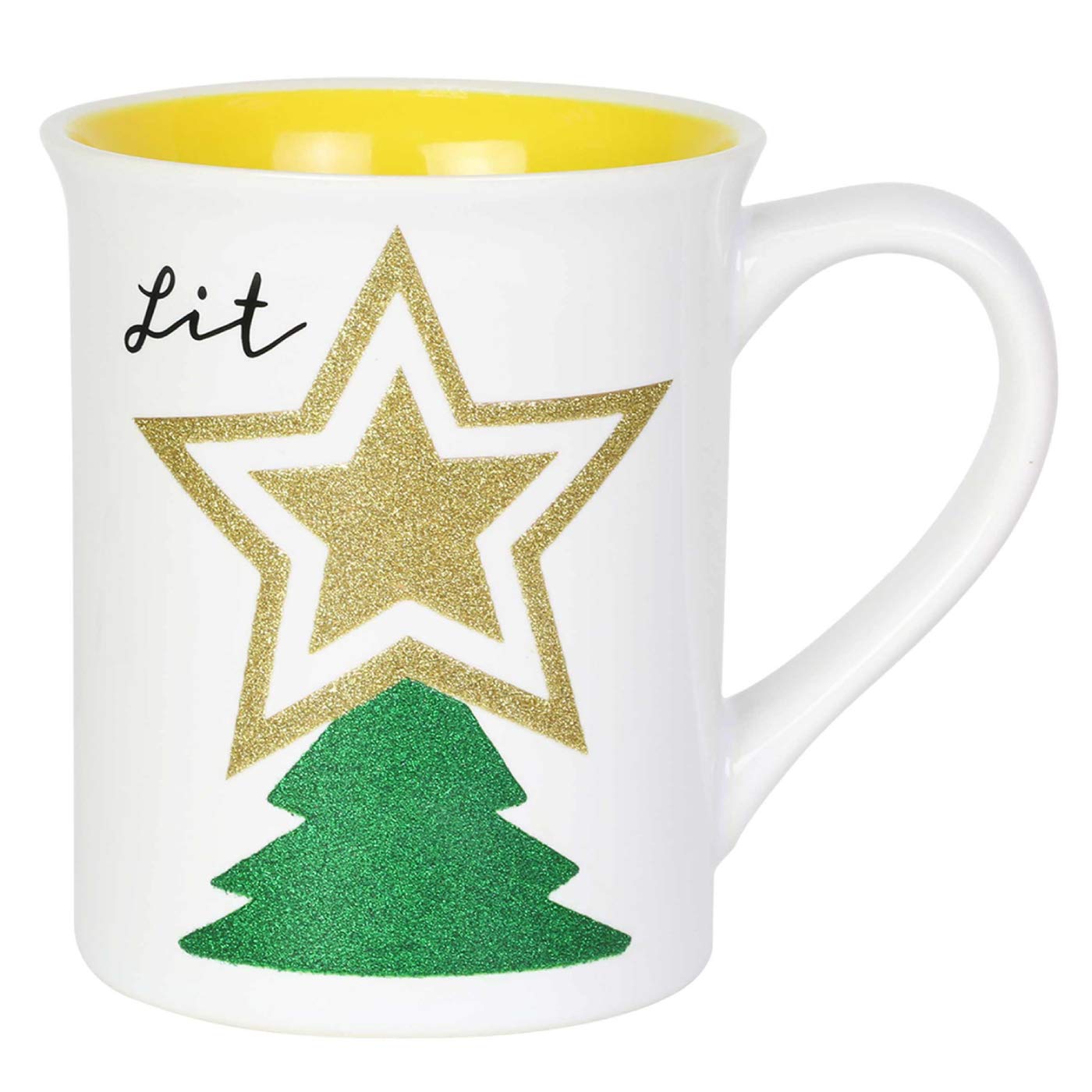 Enesco Our Name Is Mud "Chin Up Buttercup" Motivational Coffee Mug - 16 Oz, Stoneware, Dishwasher Safe