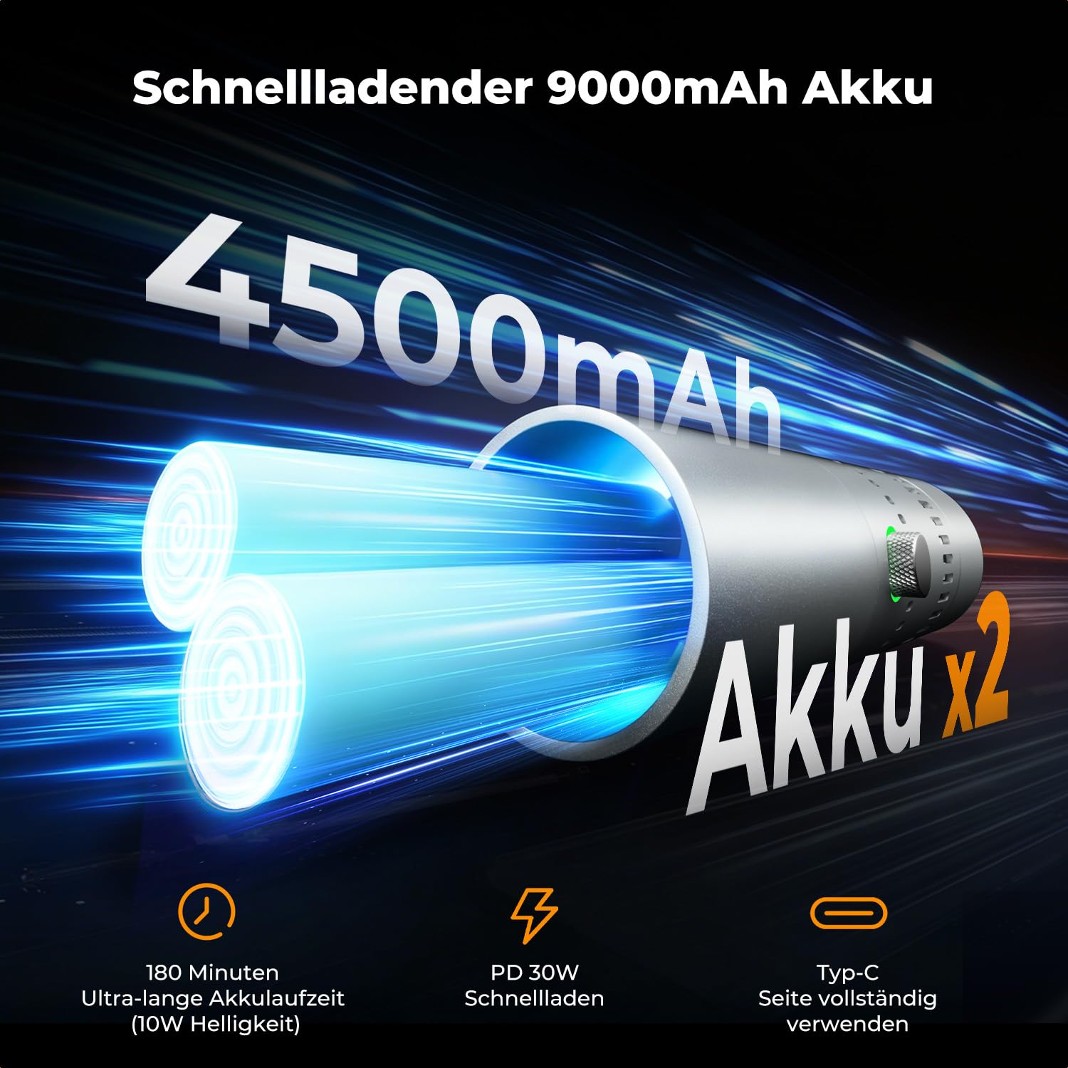 K&F CONCEPT SP25C 25W RGB LED Fotografie Taschenlampe mit Gimbal,Silber | 6500K Dimmbar & Zoombar DIY GOBO Light mit 9000mAh（3.7V）, 20 Lichtfiltern Umgebungslicht, 30W Schnellladung Sunset Fülllicht