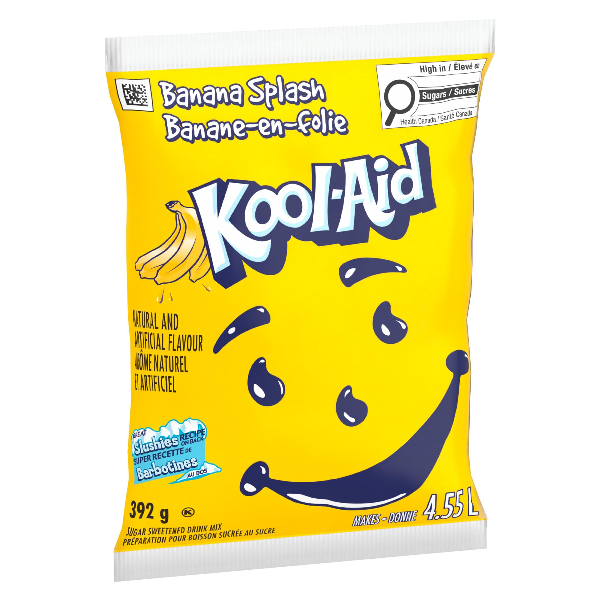 Kool-Aid Banana Splash Sugar Sweetened Drink Mix (18 x 392 g Bags