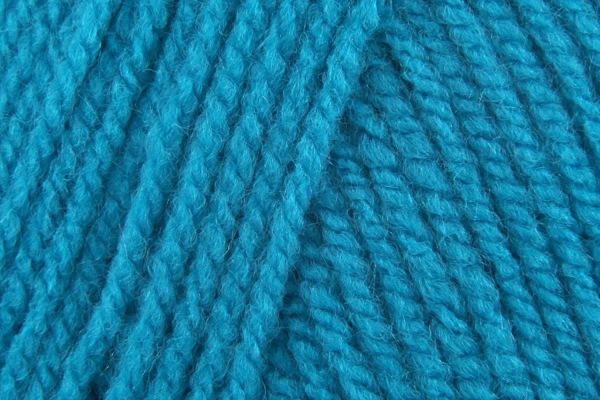 Sirdar Hayfield Bonus DK Crochet Yarn Bundle, 100% Acrylic Soft Double Knitting Wool for Cushions, Cardigans, Toys, Jumpers, Sweaters - 100g Balls - Azure (0824) - Pack of 10