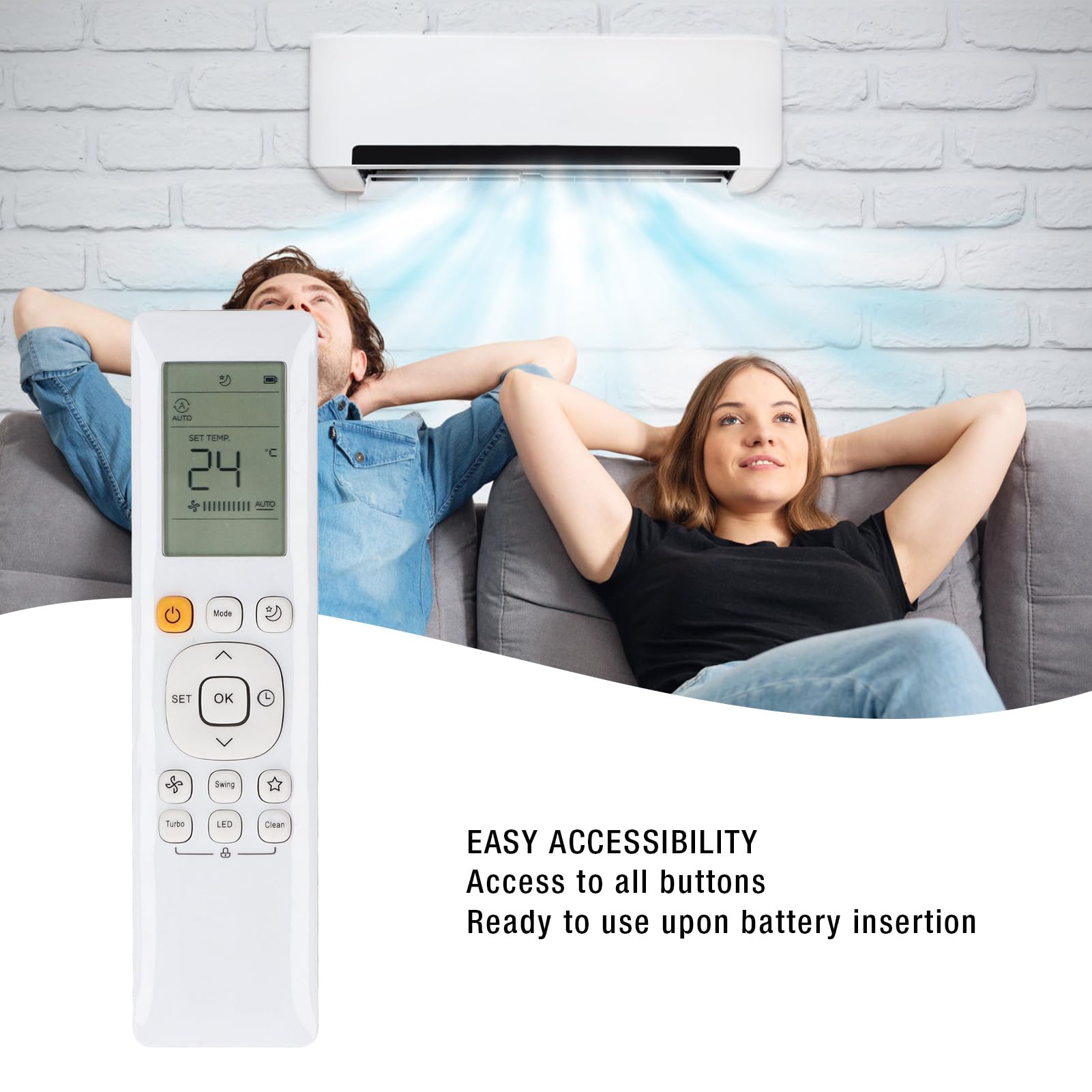 Télécommande Universelle AC Remplacement RG10B - Compatible Climatiseurs Divers