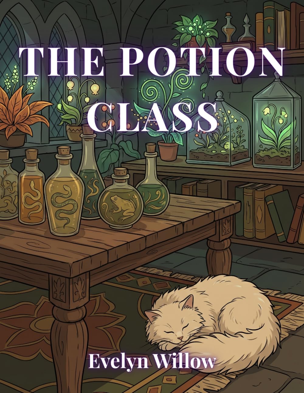 The Potion Class: Bold and Easy Dark Academia Coloring Book for Adults: Cozy Witchcraft, Botanical Magic, and Relaxing Herbology for Stress Relief (The Cozy Magical Academy Collection)