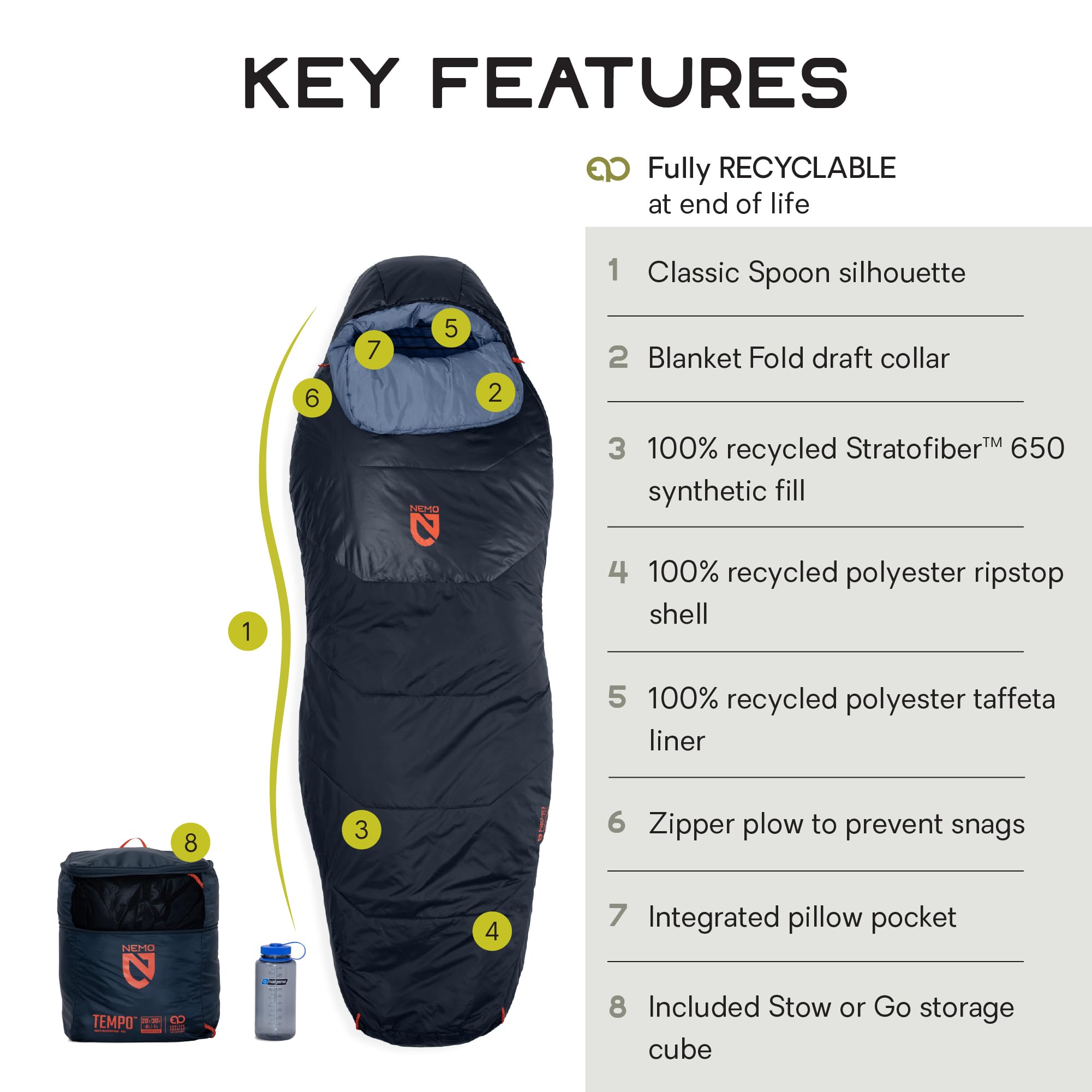 Amazon.com: NEMO Equipment Tempo | Men's and Women's 20 & 35