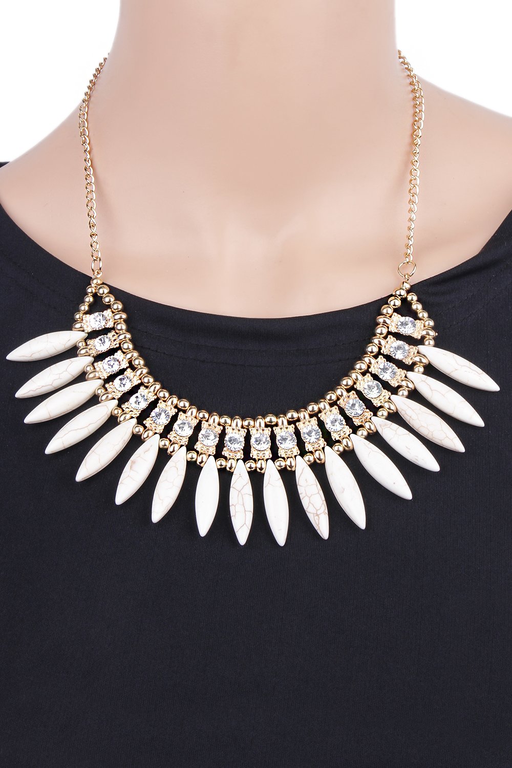 Women's Shining Diva Statement Necklace, Bold Design