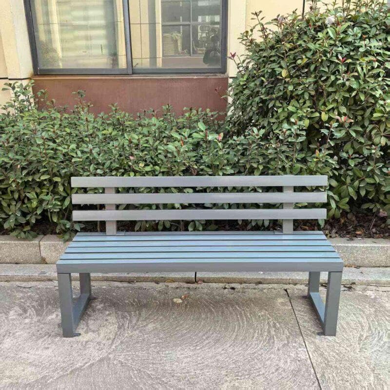 Banco de exterior para jardín y patio de 150cm: zona de descanso y comedor al aire libre